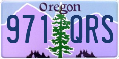 OR license plate 971QRS