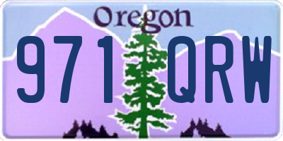OR license plate 971QRW