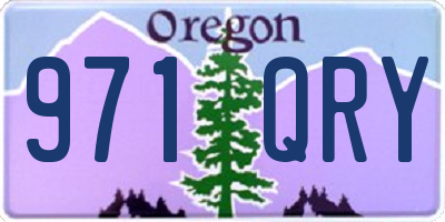 OR license plate 971QRY
