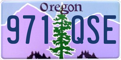 OR license plate 971QSE