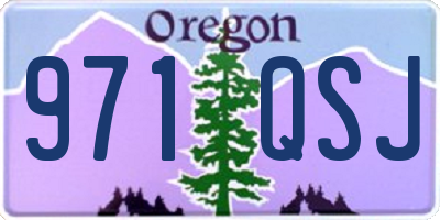 OR license plate 971QSJ