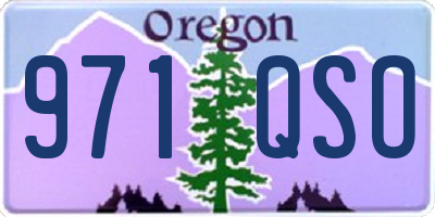 OR license plate 971QSO