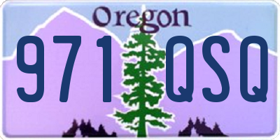 OR license plate 971QSQ