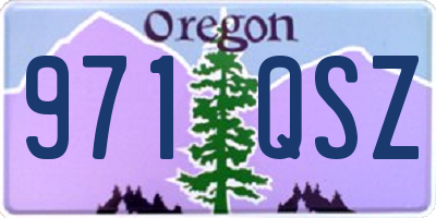OR license plate 971QSZ