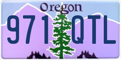 OR license plate 971QTL