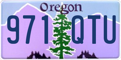 OR license plate 971QTU