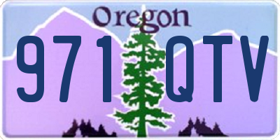 OR license plate 971QTV