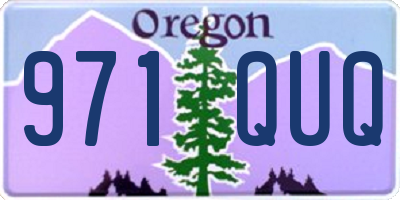 OR license plate 971QUQ