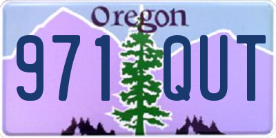 OR license plate 971QUT