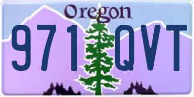 OR license plate 971QVT