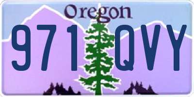 OR license plate 971QVY