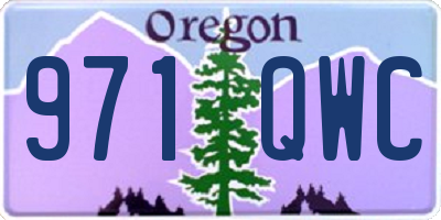 OR license plate 971QWC