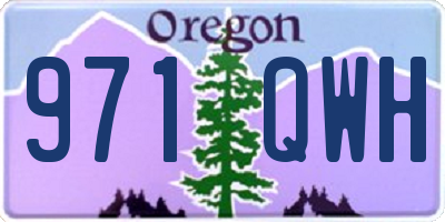 OR license plate 971QWH