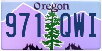 OR license plate 971QWI