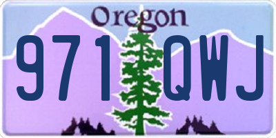 OR license plate 971QWJ