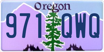 OR license plate 971QWQ