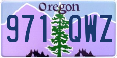 OR license plate 971QWZ