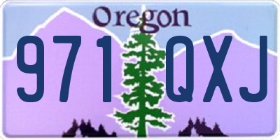 OR license plate 971QXJ