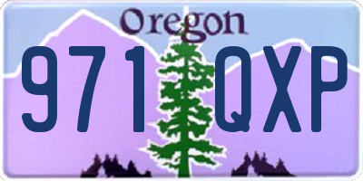 OR license plate 971QXP