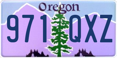 OR license plate 971QXZ