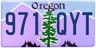 OR license plate 971QYT