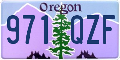 OR license plate 971QZF
