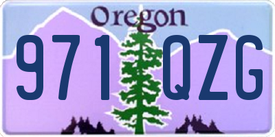 OR license plate 971QZG