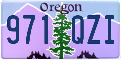 OR license plate 971QZI