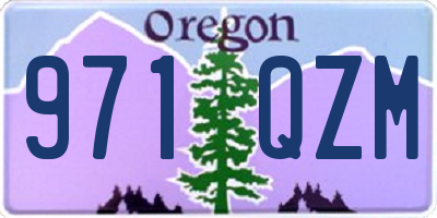 OR license plate 971QZM