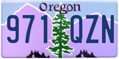 OR license plate 971QZN
