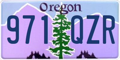 OR license plate 971QZR