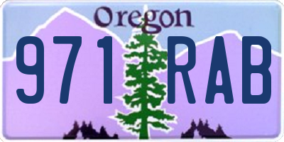 OR license plate 971RAB