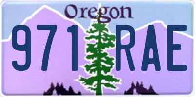 OR license plate 971RAE