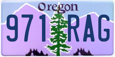 OR license plate 971RAG