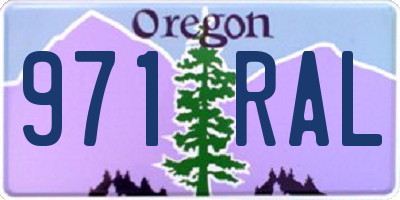 OR license plate 971RAL