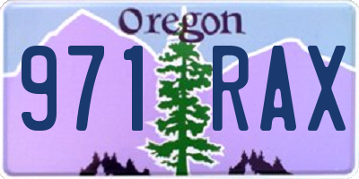 OR license plate 971RAX