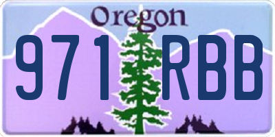 OR license plate 971RBB