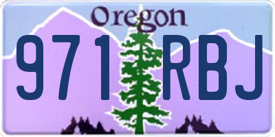 OR license plate 971RBJ