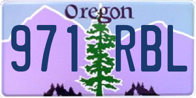 OR license plate 971RBL