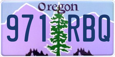 OR license plate 971RBQ