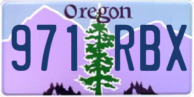 OR license plate 971RBX