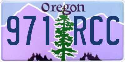 OR license plate 971RCC