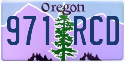OR license plate 971RCD