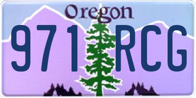 OR license plate 971RCG
