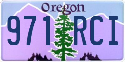 OR license plate 971RCI