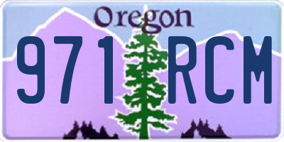 OR license plate 971RCM
