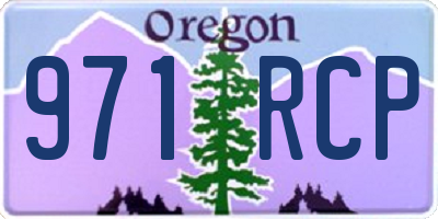 OR license plate 971RCP