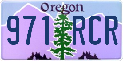 OR license plate 971RCR