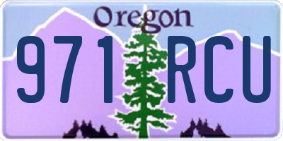 OR license plate 971RCU