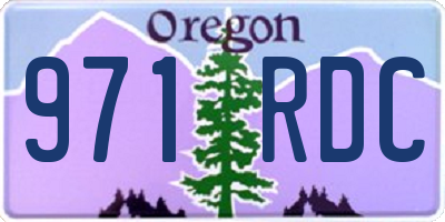 OR license plate 971RDC